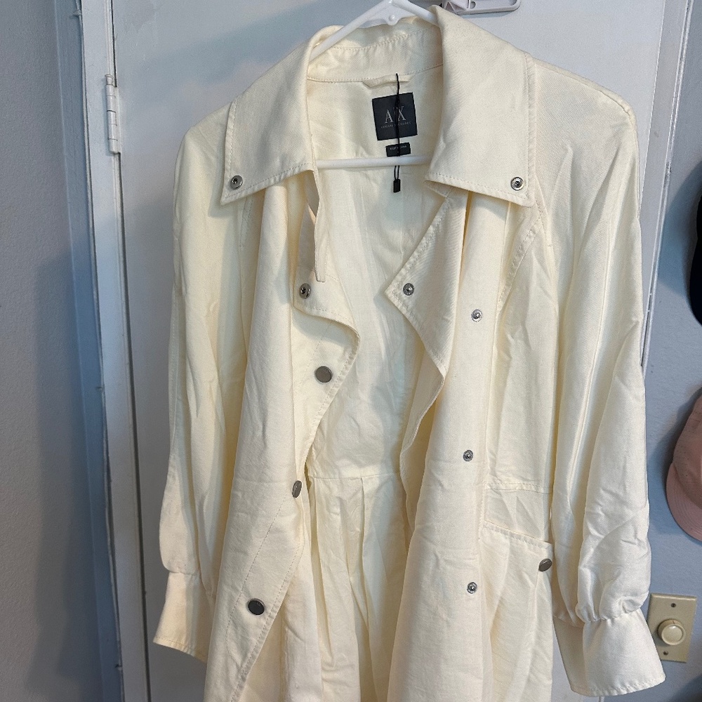 Armani Exchange Trench Coat Women Size M